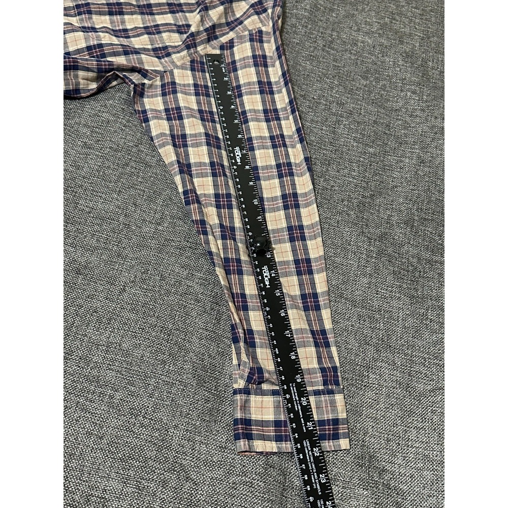 Basic Editions Men's L Plaid Long Sleeve Shirt‎ - Picture 3 of 5